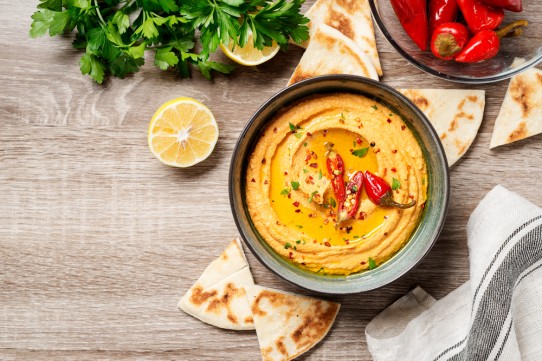 الحمص بالشطة