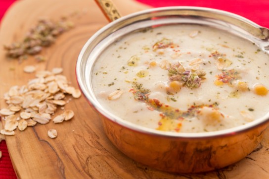 شوربة الشوفان بالبطاطس