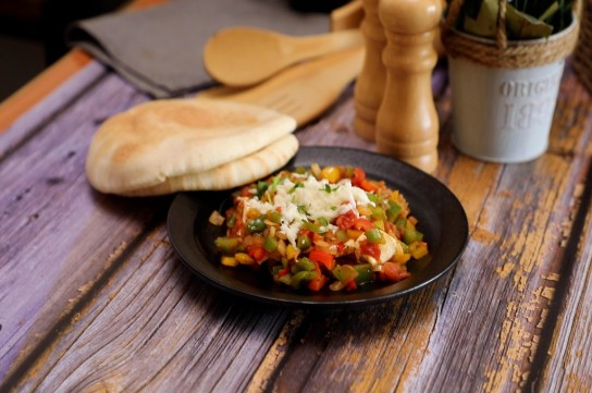 حمسة خضار بالأجبان بالفيديو