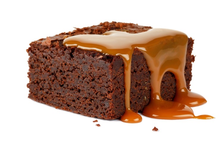 كيكة الشوكولاتة بالكراميل