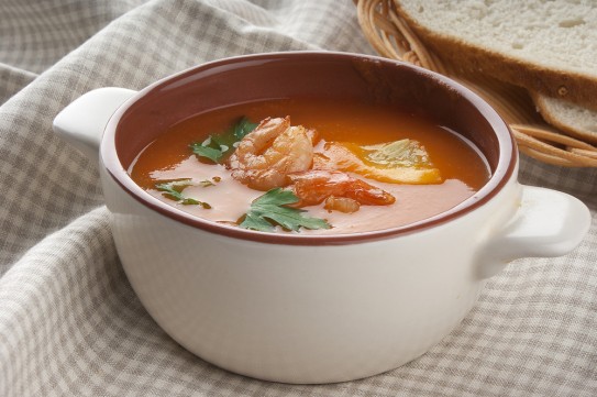 شوربة الروبيان بالطماطم للرجيم