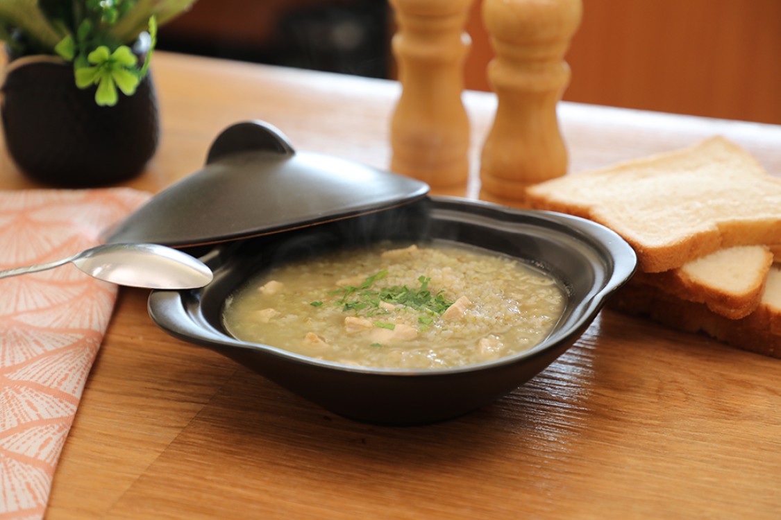 شوربة الفريكة بالدجاج السريعة بالفيديو