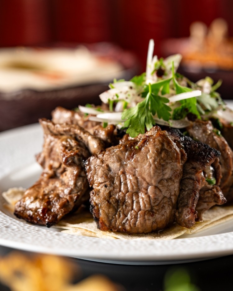 لحمة مشوية بكريمة الطبخ