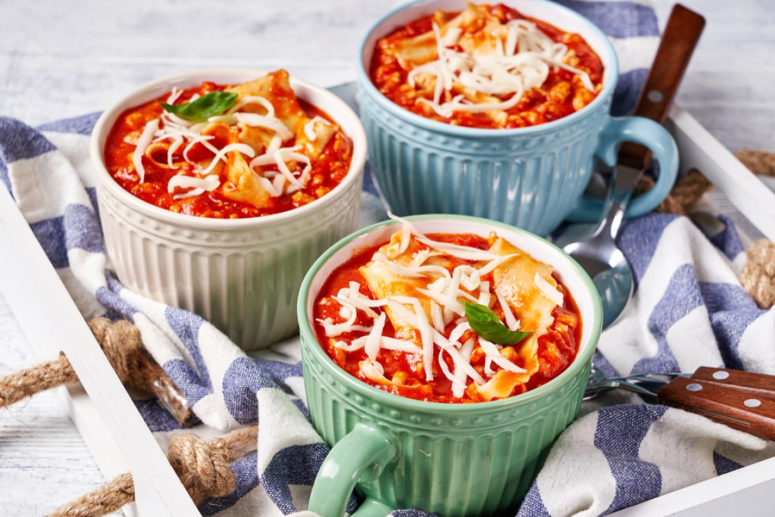 شوربة اللازانيا السهلة