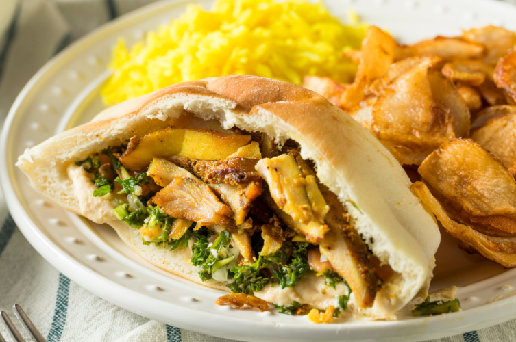 شاورما صدور الدجاج