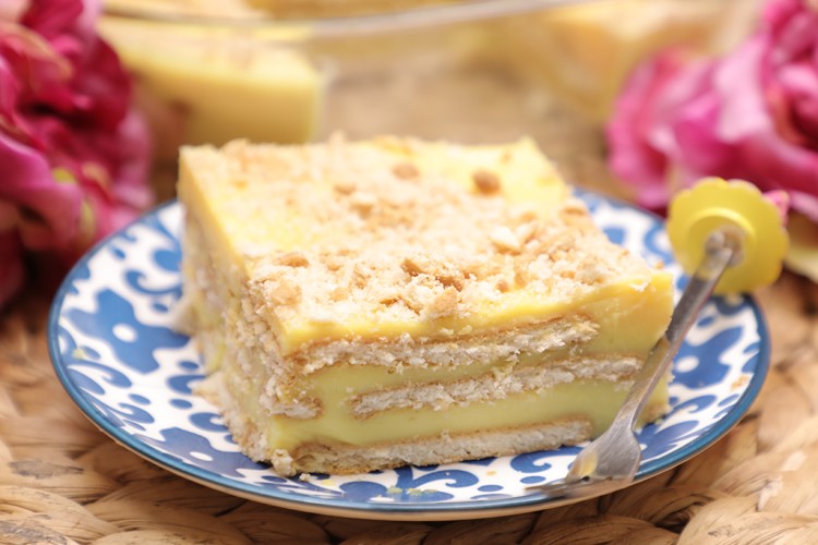 حلى الكاسترد بالبسكويت