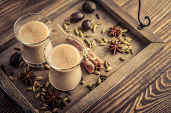 شاي كرك بالزعفران