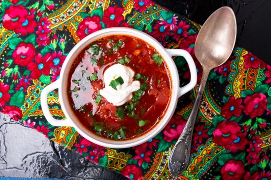شوربة البورش الروسية