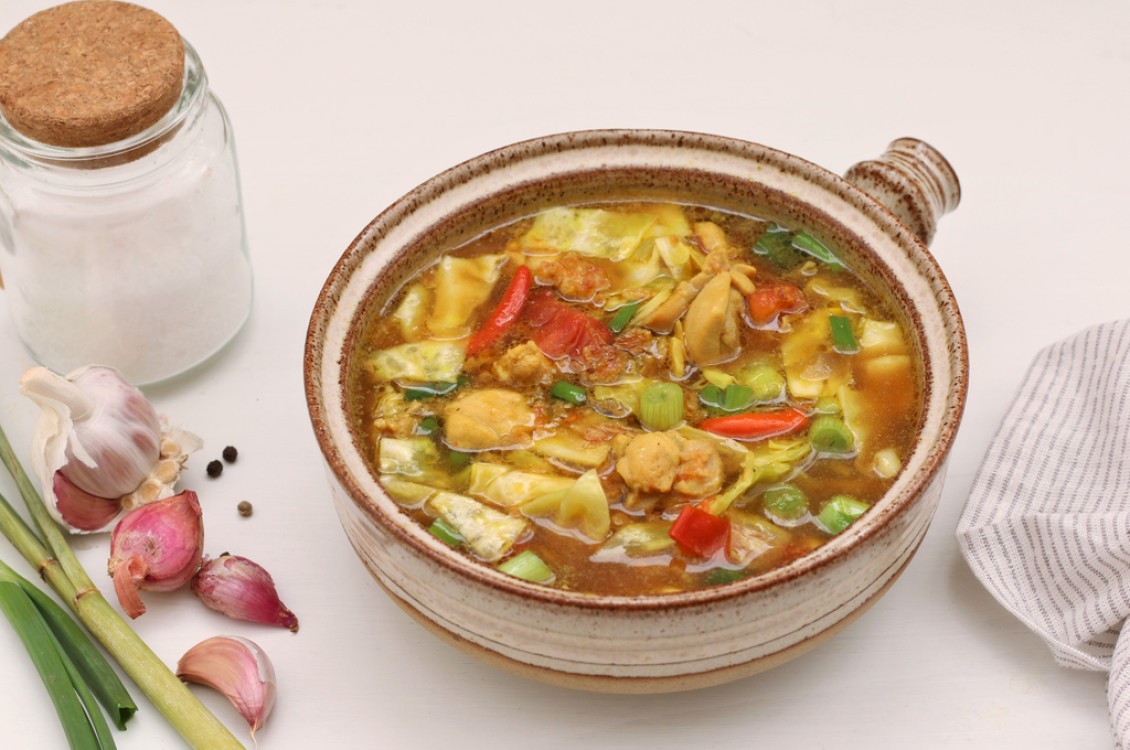 شوربة الدجاج الحارقة للدهون