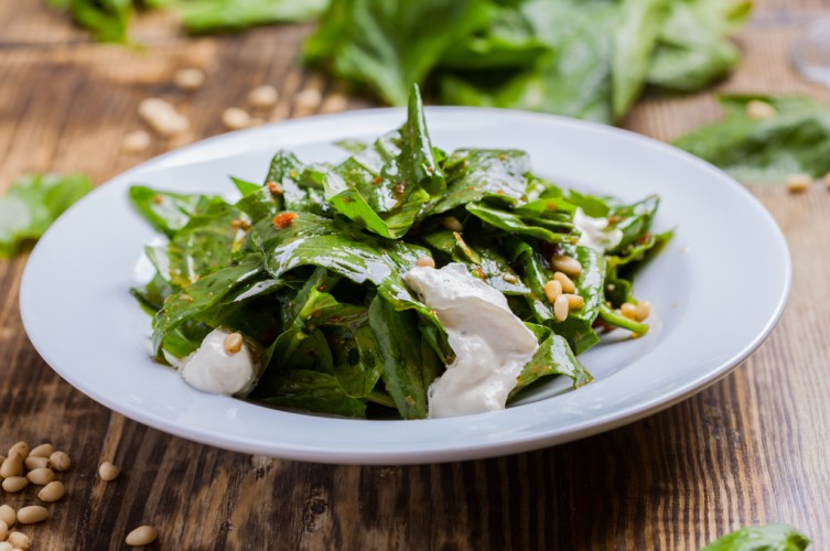 سلطة السبانخ للرجيم