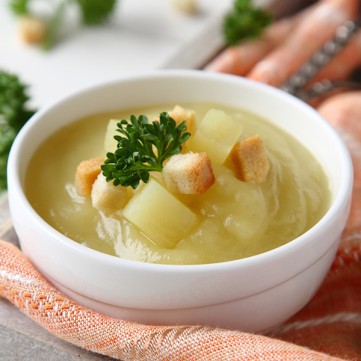 شوربة بطاطس بالكريمة الغنية