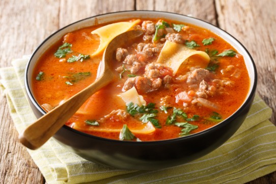شوربة لازانيا كيتو
