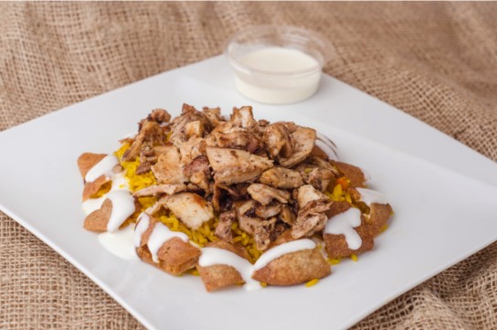 فتة دجاج