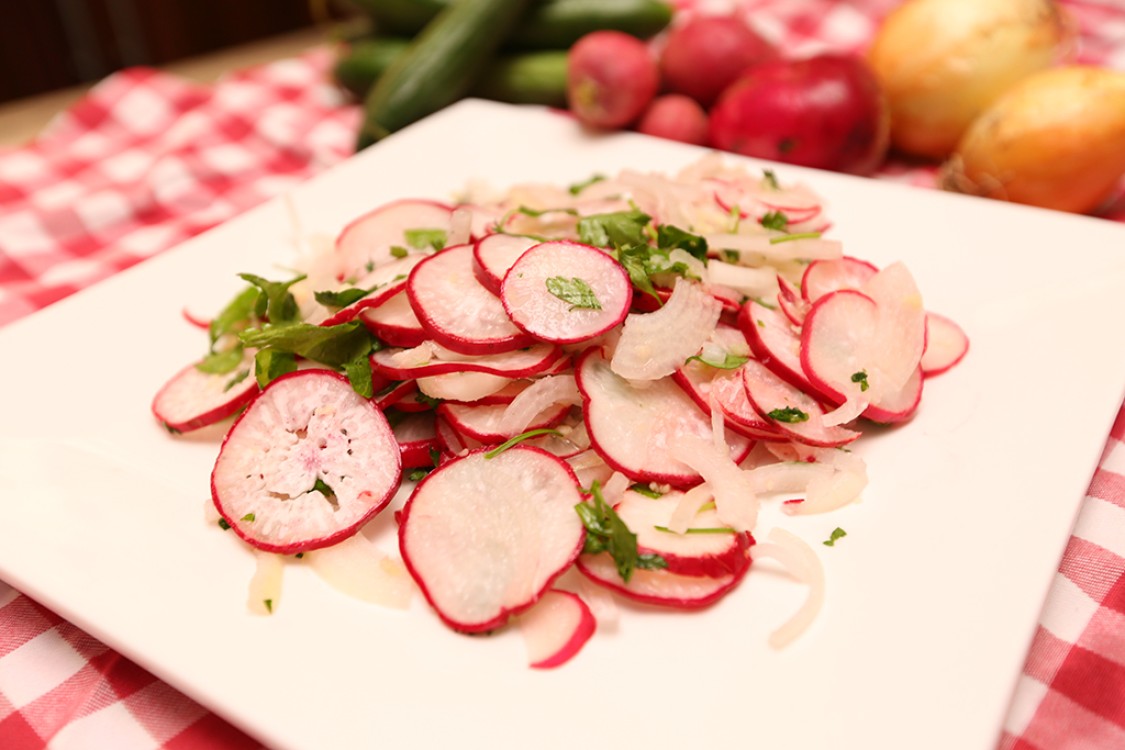 سلطة الفجل بالفيديو